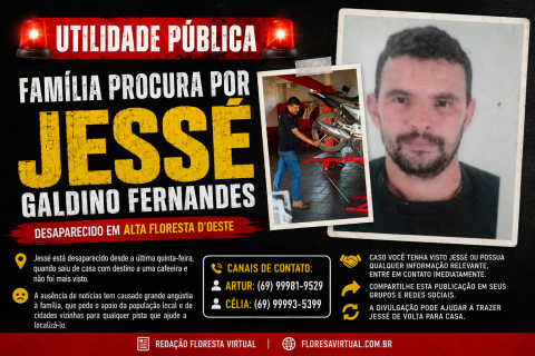 Família procura por Jessé Galdino Fernandes