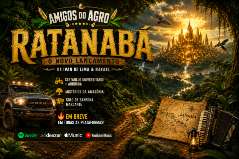 O lançamento de "Ratanabá" como o 9º single de trabalho da dupla Amigos do Agro (Ivan de Lima e Rafael) em 2026.