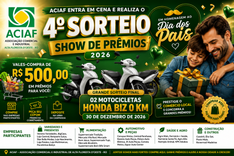 ACIAF Show de Prêmios 2026.