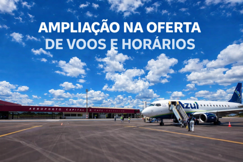 Aeroportos faz ampliação na oferta de voos e horários