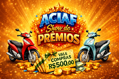 Promoção ACIAF Show de Prêmios 2026