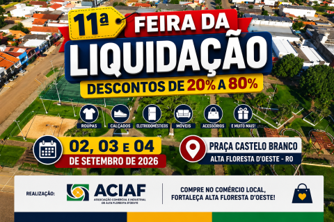 ACIAF promove a 11ª edição da Feira da Liquidação.